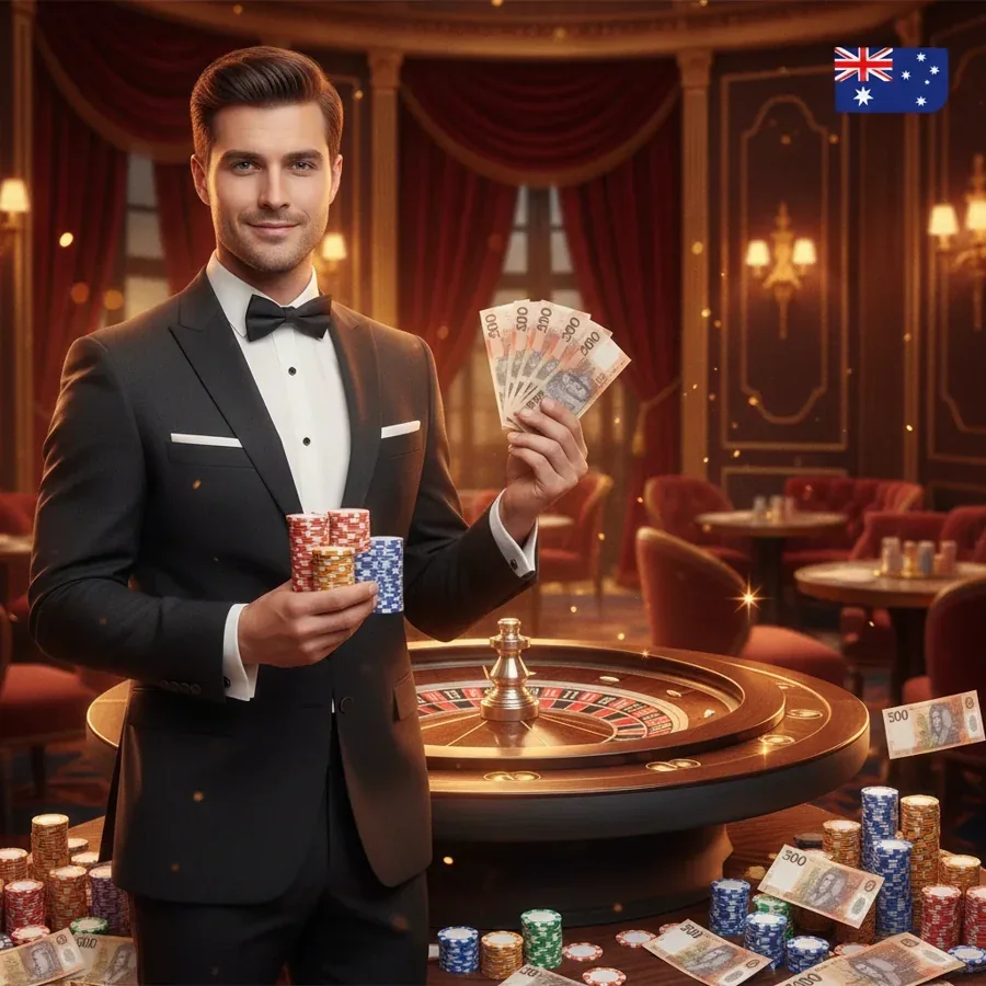 Ignition Casino lobby with poker tables, Sweet Bonanza slot and live dealer studio